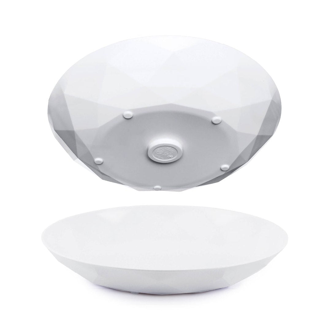 Silwy Magnetic 2-Piece Plastic Dish Set - White – S0TE-1404-2-W