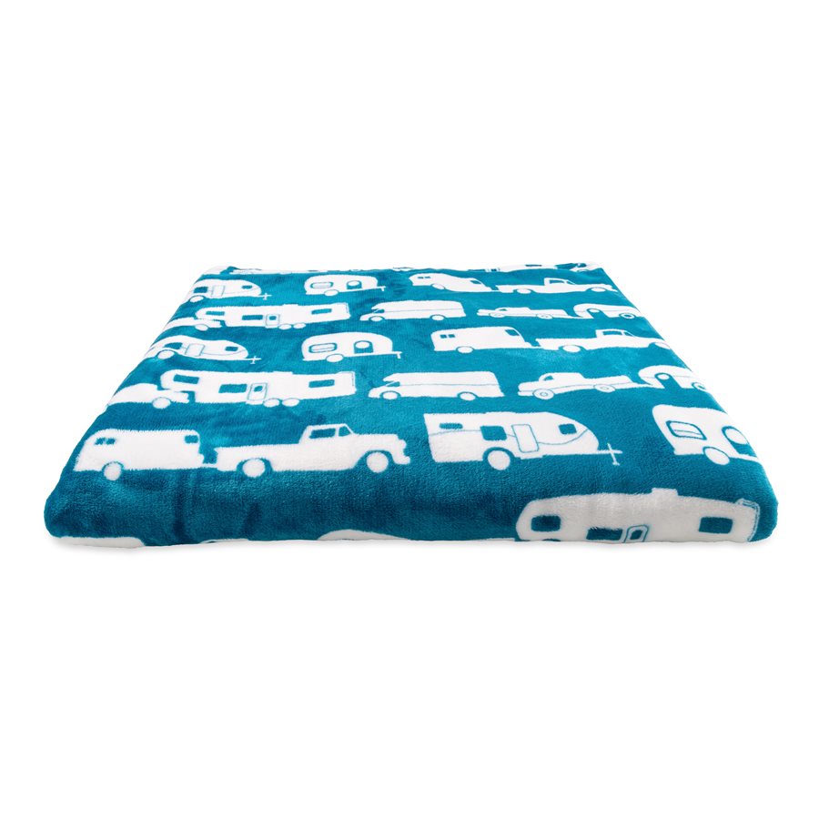 Camco 90 x 90 in Picnic Blanket - Blue – 53440