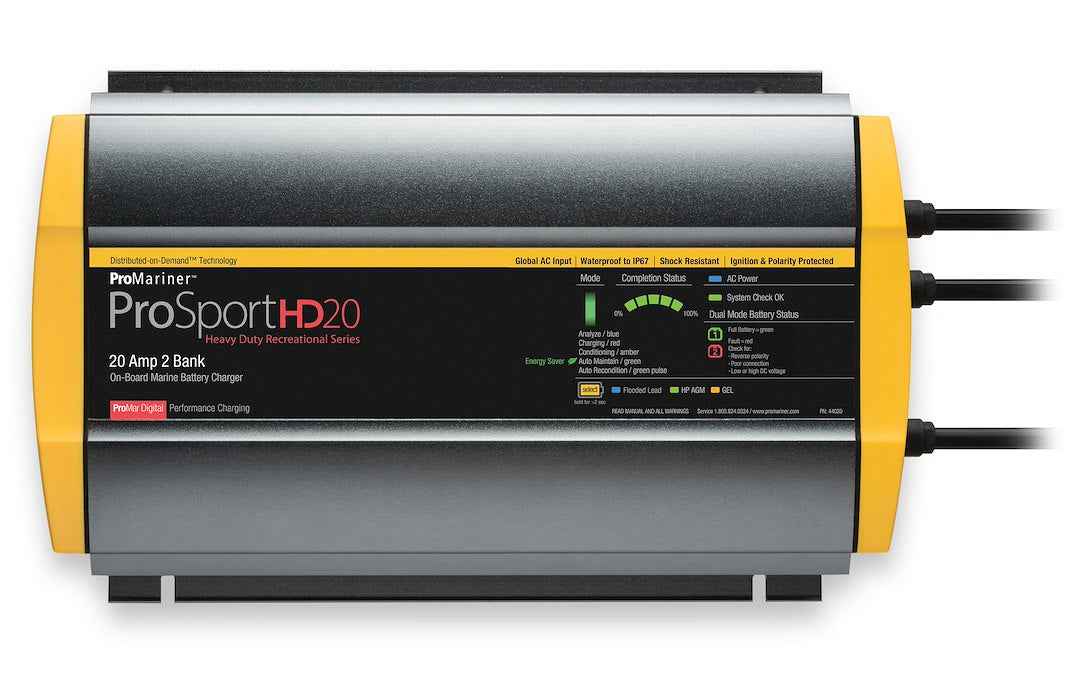 Pro Mariner 12V 20A 2-Bank Marine Battery Charger – 44020