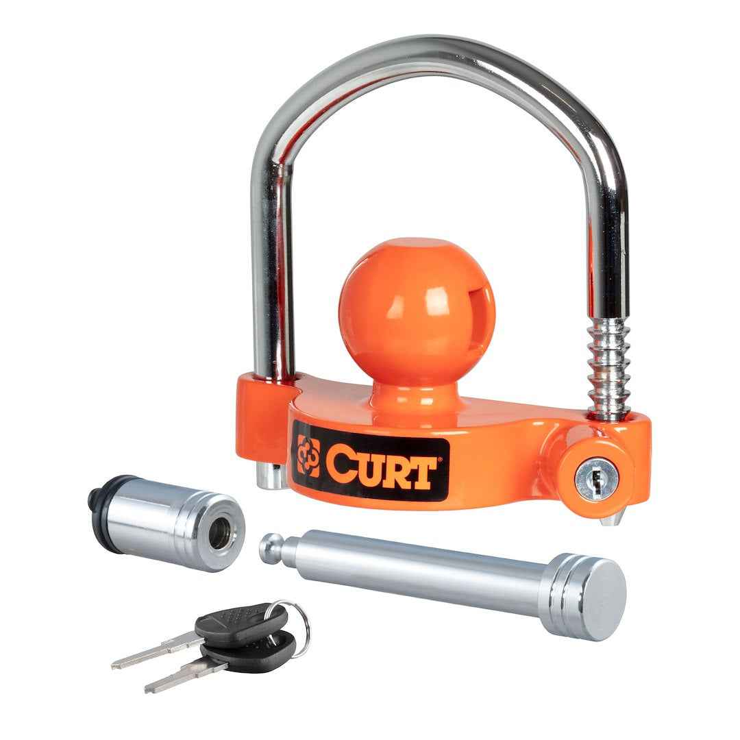 CURT 23092 Ball-and-Clamp Trailer-Coupler Lock
