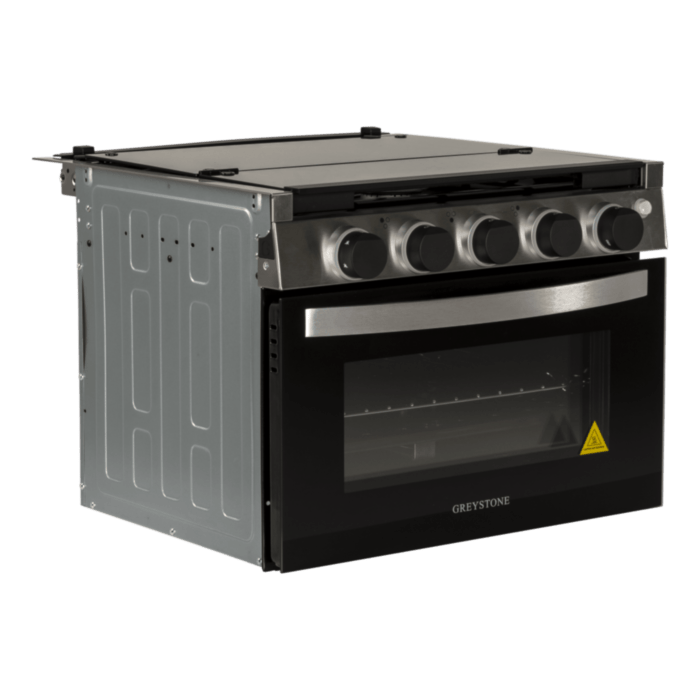 Furrion CF-RV17B Greystone 3-Burner Propane RV Range with Built-In Oven, Black – image 1