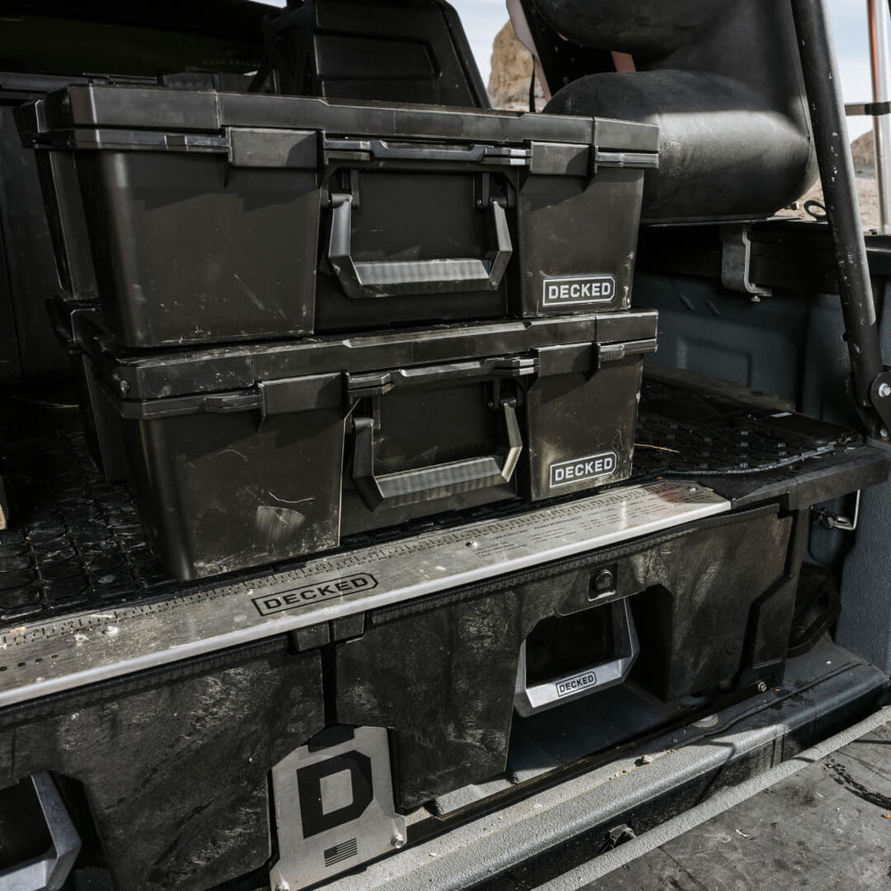 Decked A0020-HRAK-BLK Halfrack 32 Portable Storage Box