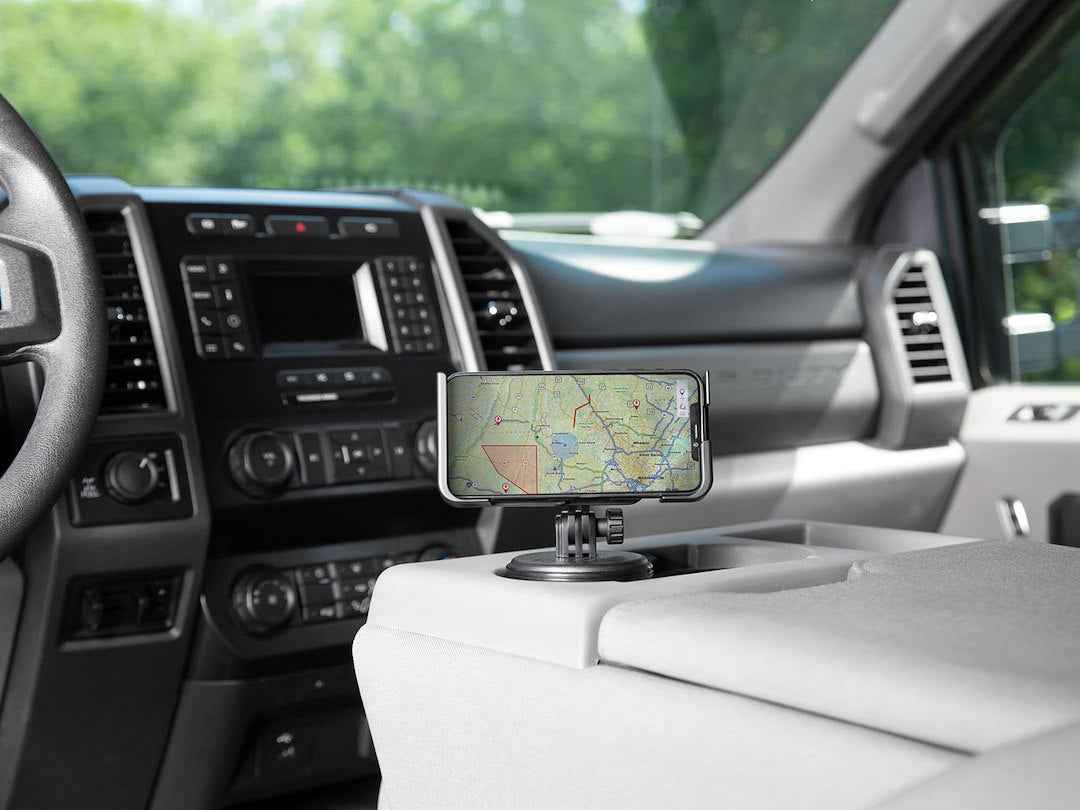 Weathertech (USA) Cup Holder Phone Mount - Two View - Black – 8ACF5TV