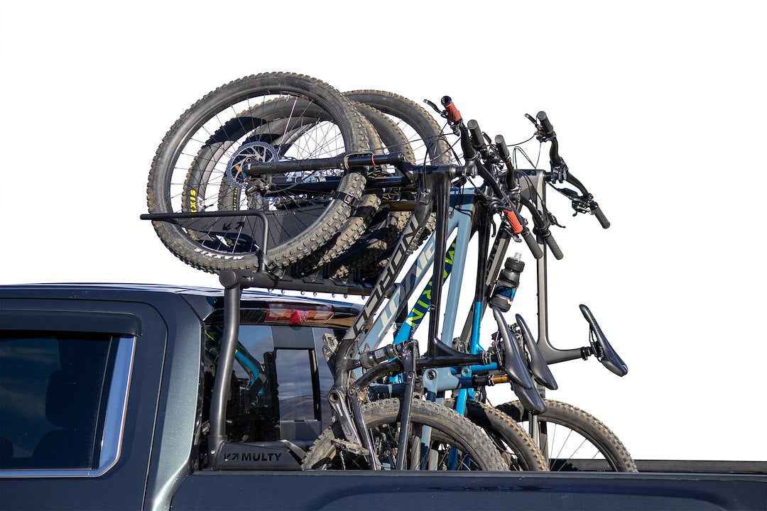 Multy Rack MR2366 Black Aluminum Two-Bike Bed Carrier