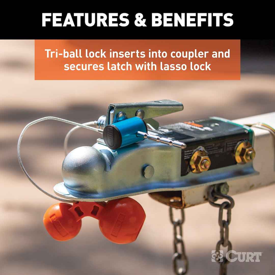 CURT 23082 Trailer Coupler Lock - Ball