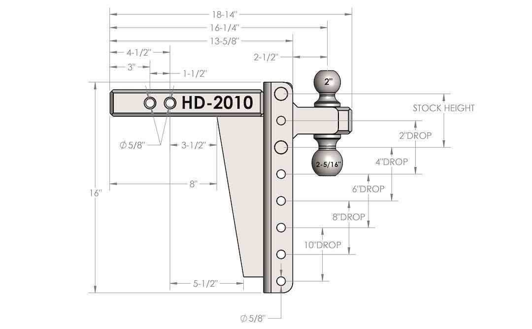 Bulletproof Hitches Hd2010 Trailer Hitch Ball Mount - image 3