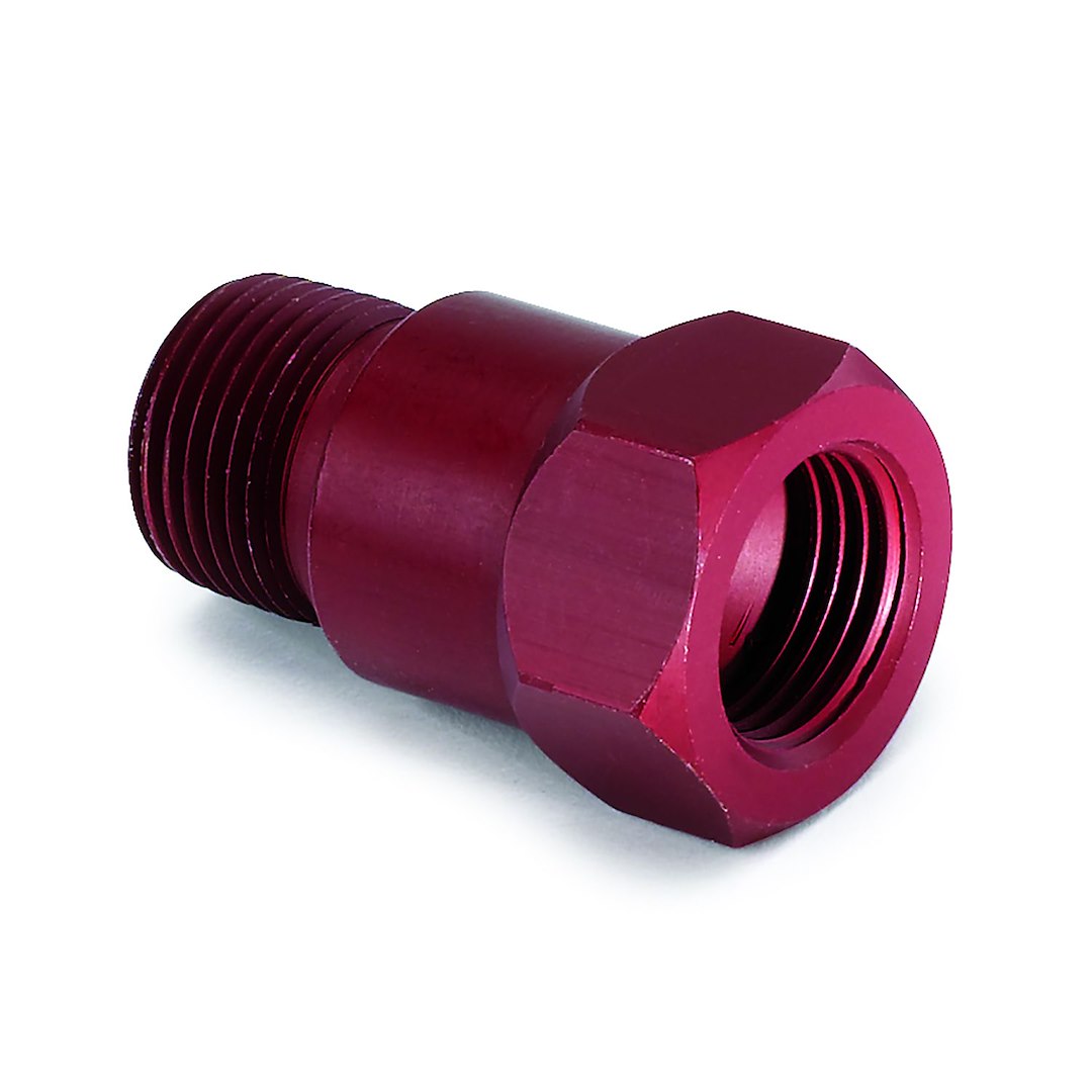 AutoMeter 2272 Red Temperature Adapter, 5/8-18 to 3/8 NPT