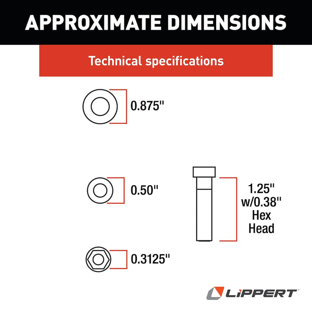 Lippert Components 216567 Entry Step Bushing Repair Kit - image 3