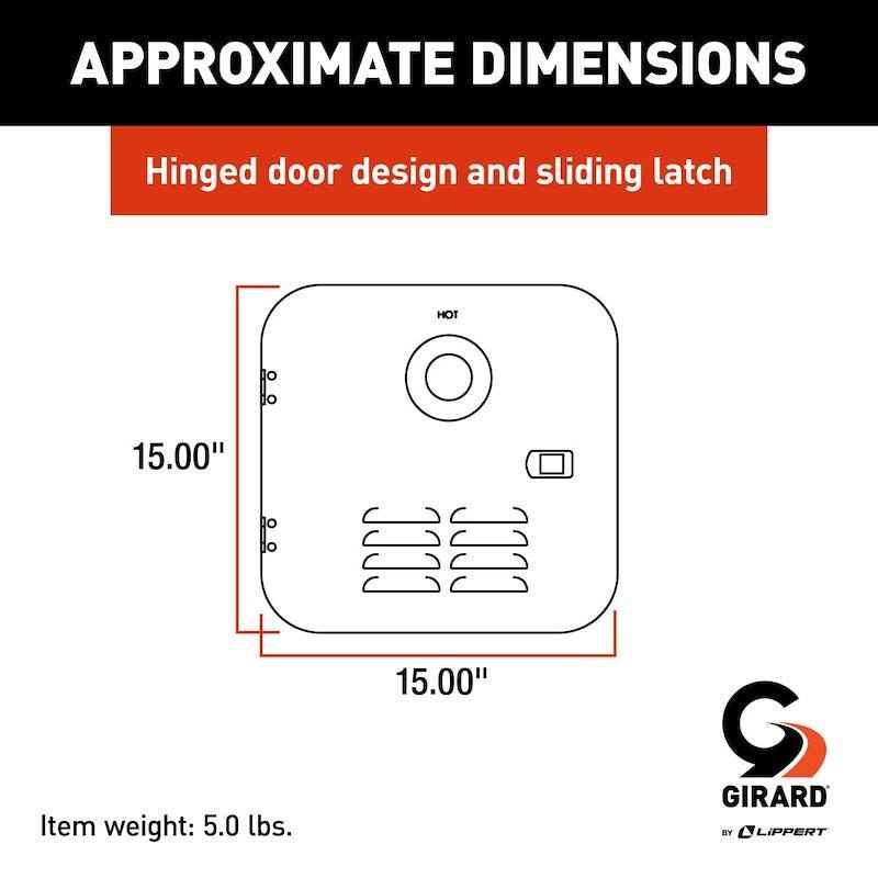 Lippert Components 2GWHD Girard Access Door, Suburban 6 Gal Water Heater, Polar White – image 2