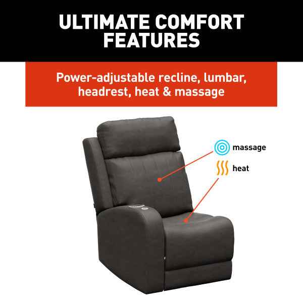 Lippert Components 2024044200 Thomas Payne Seismic Theater Right-Hand Recliner, McCoy – image 2