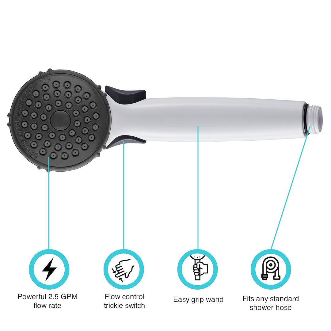 Dura Faucet Df-Sa400-Wt Shower Head - image 6