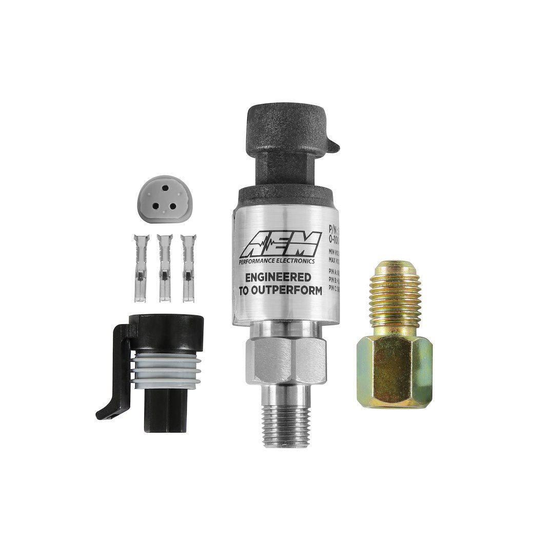 AEM Electronics 30-2130-100 Stainless 0–100 PSI Sensor, 1/8-Inch NPT - image 2