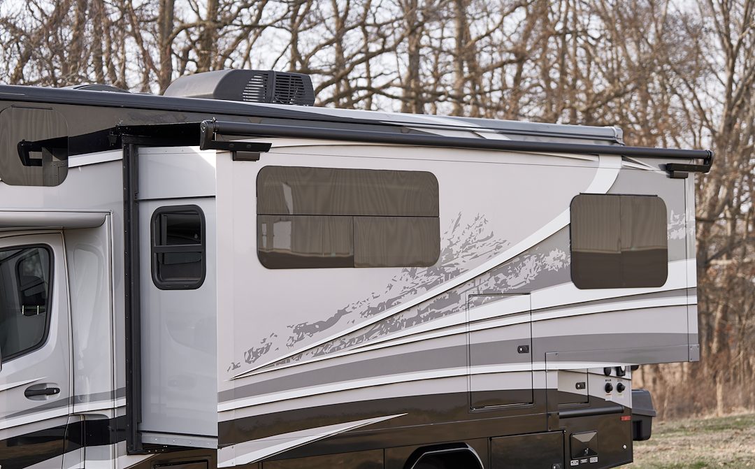 Velarium Black Slide Topper Awning - 170β175 in Flange β TK18000000