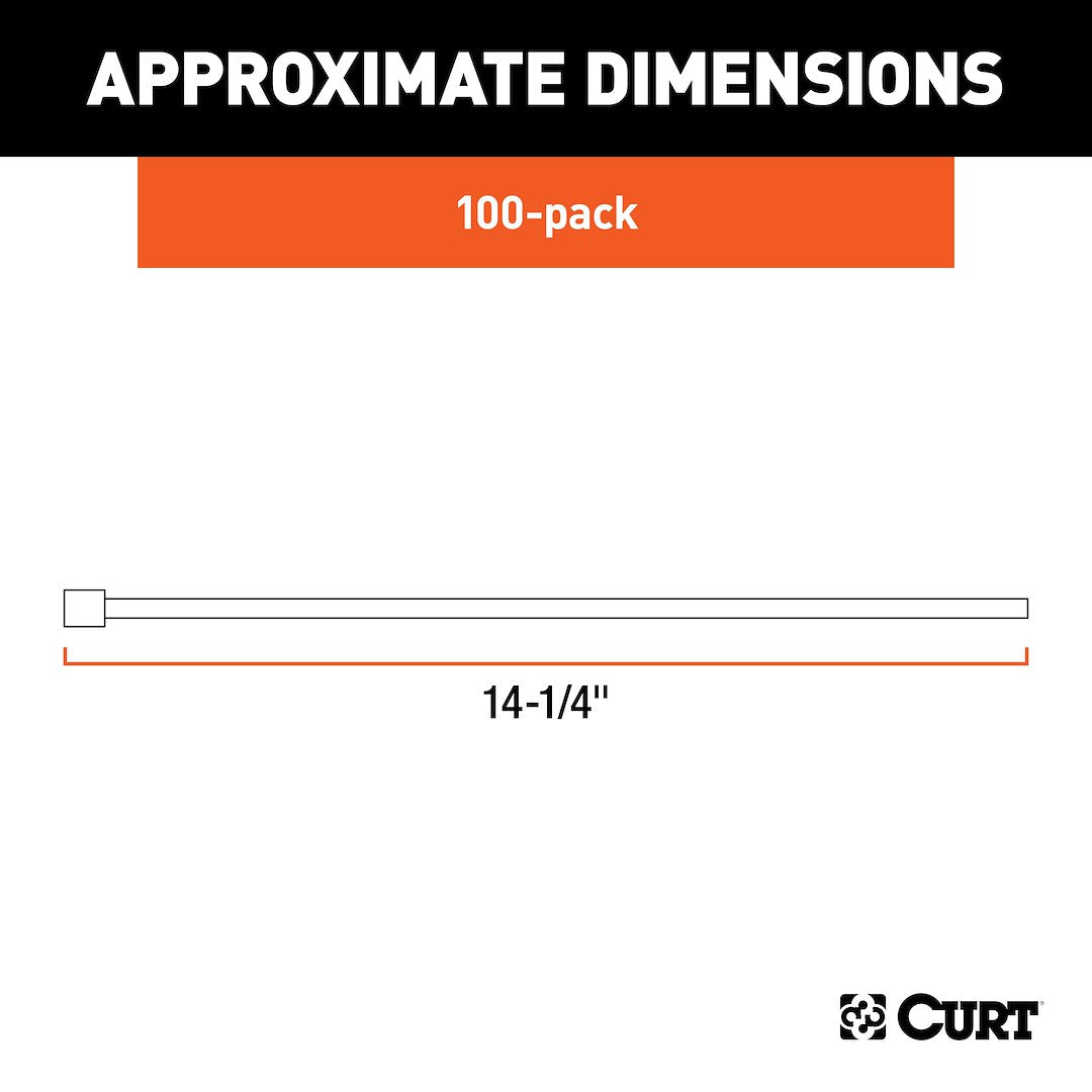 CURT 59732 Wire Tie - Pack Of 100