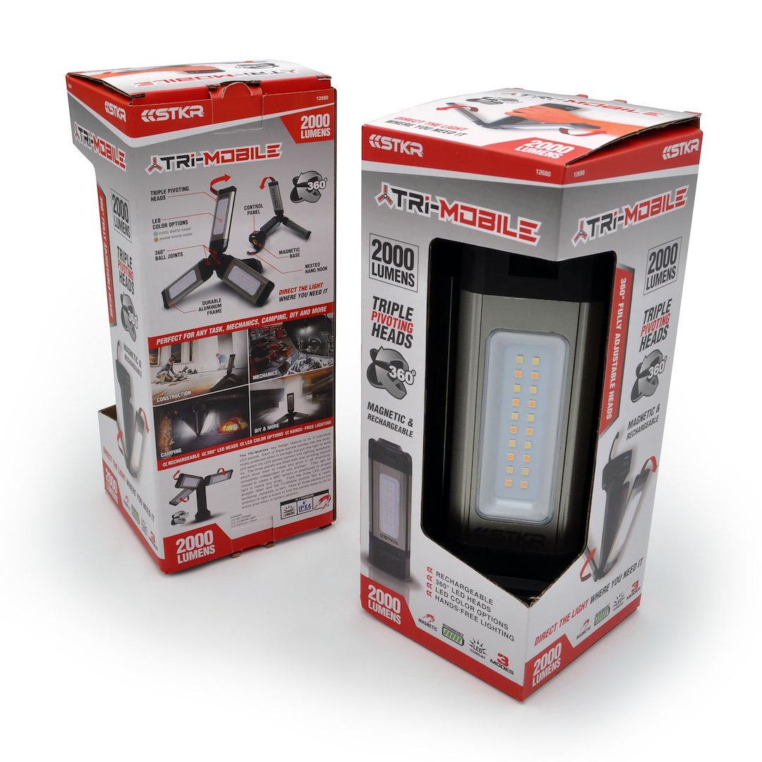 STKR Concepts 12680 TRI-MOBILE Portable Task Lamp