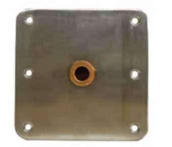 Attwood Marine 6773-T Boat Seat Pedestal Base Plate - Threaded