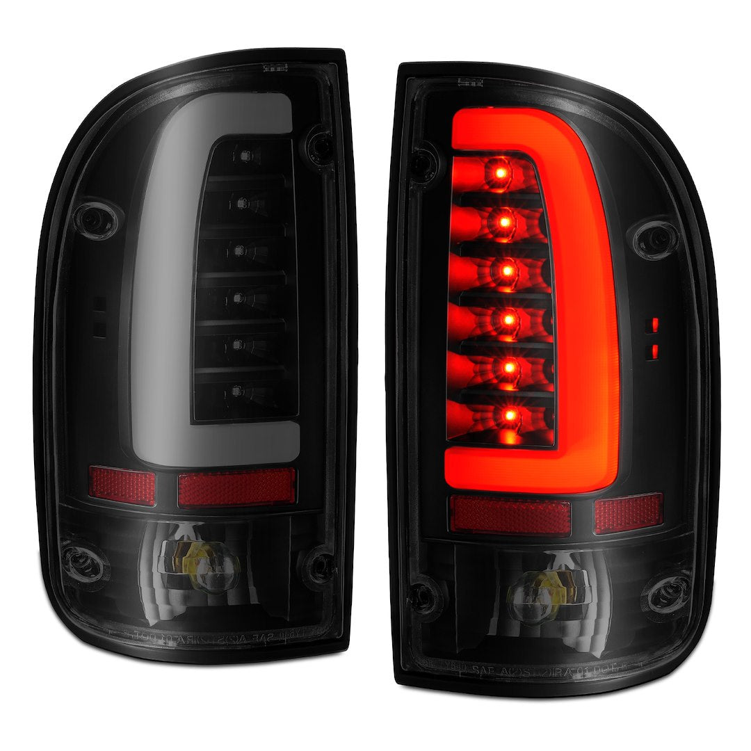 ANZO USA 311354 Tacoma Smoke-Lens LED Tail-Light Pair, Black - image 1
