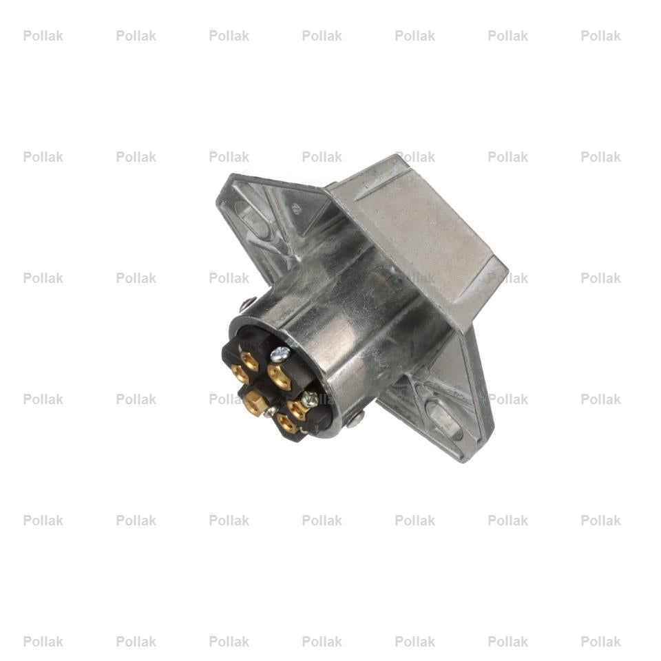 Pollak 11720EP Silver 7-Pin Vehicle-End Interchangeable Socket