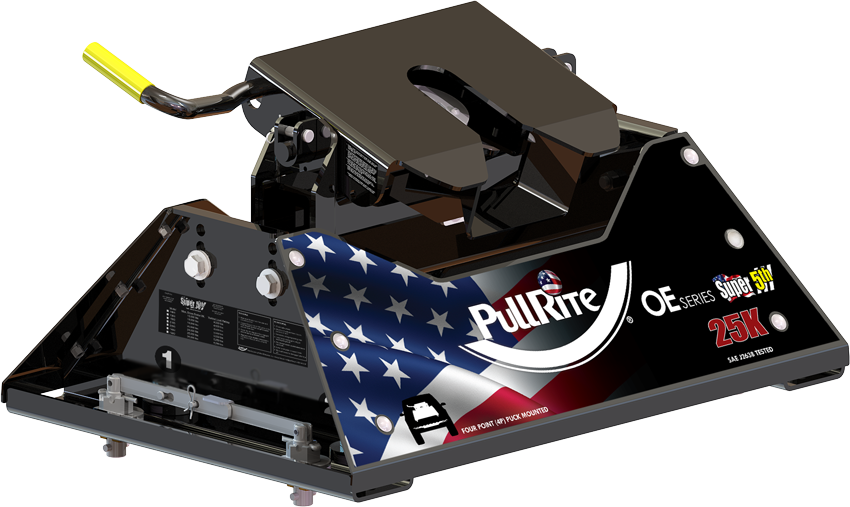 PullRite Fixed 25000 Pound 4-way Fifth Wheel Trailer Hitch (1400)