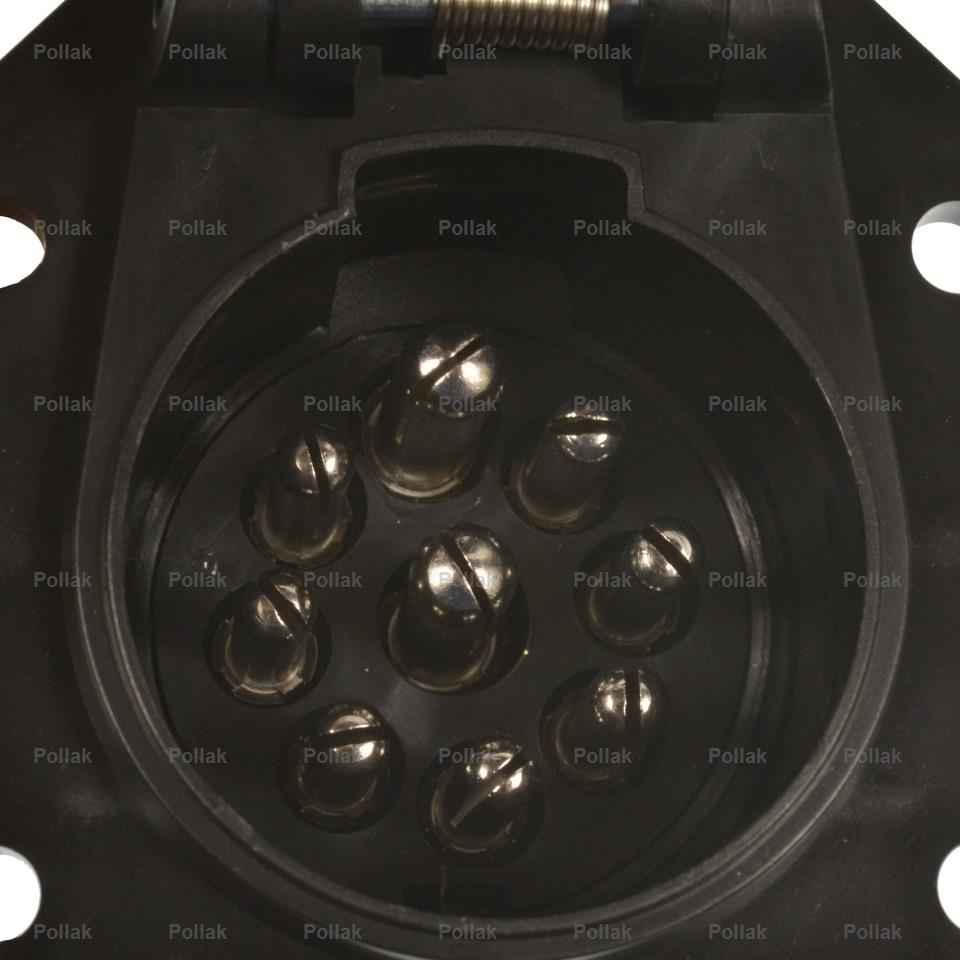 Pollak 12907 Black Serviceable 9-Blade Vehicle Connector