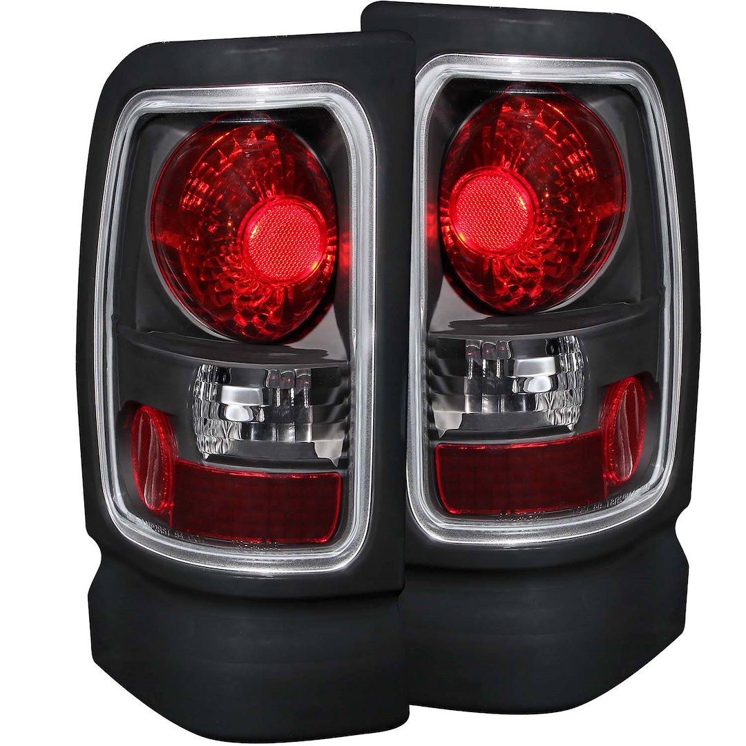 ANZO USA 211048 Dodge Ram Clear-Lens Tail-Light Pair, Black - image 1