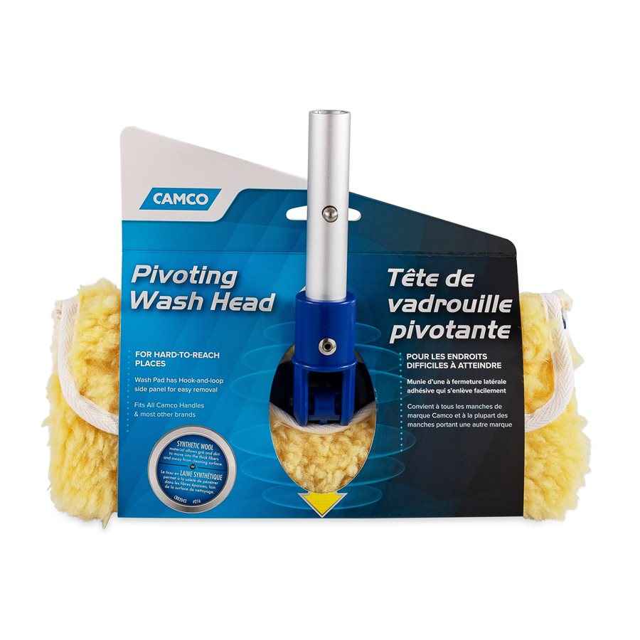 Camco Pivoting Wash Brush Head - No Handle – 41930