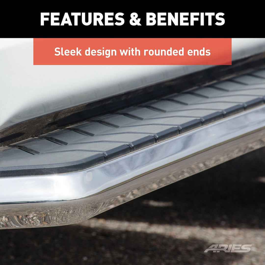 Aries 2051876 Silver 76-Inch AeroTread Board Component