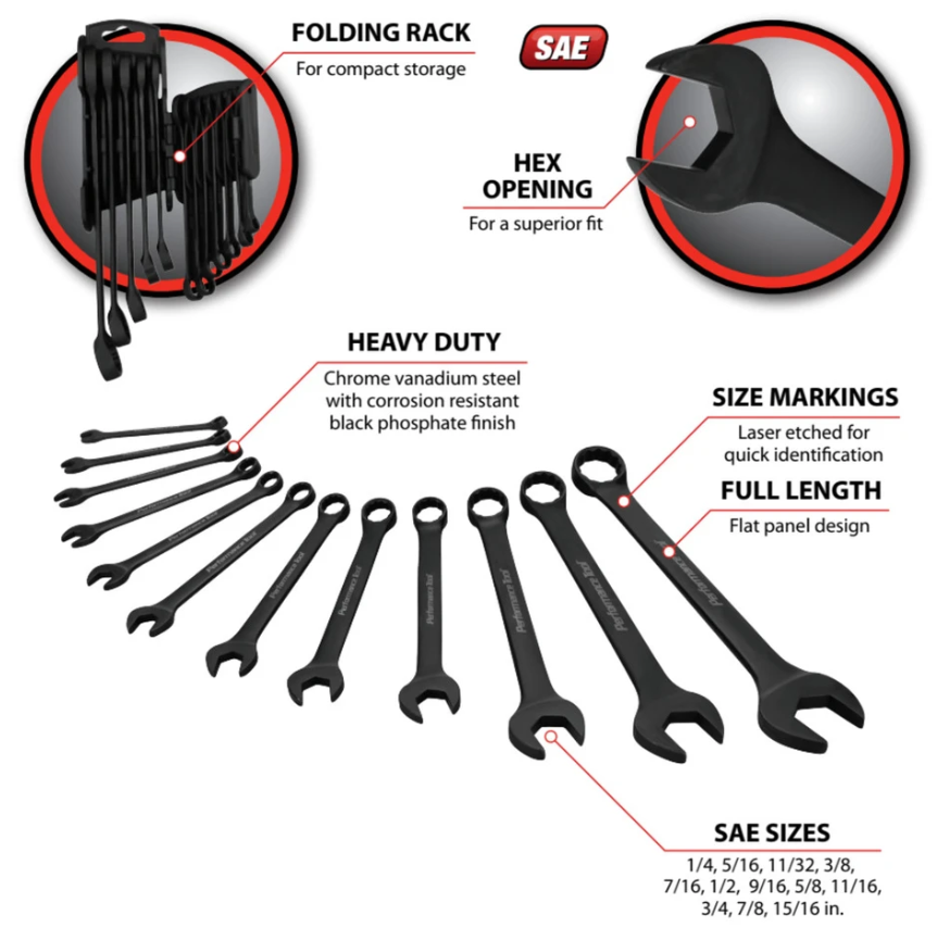 Performance Tool W1078 Hand Wrench