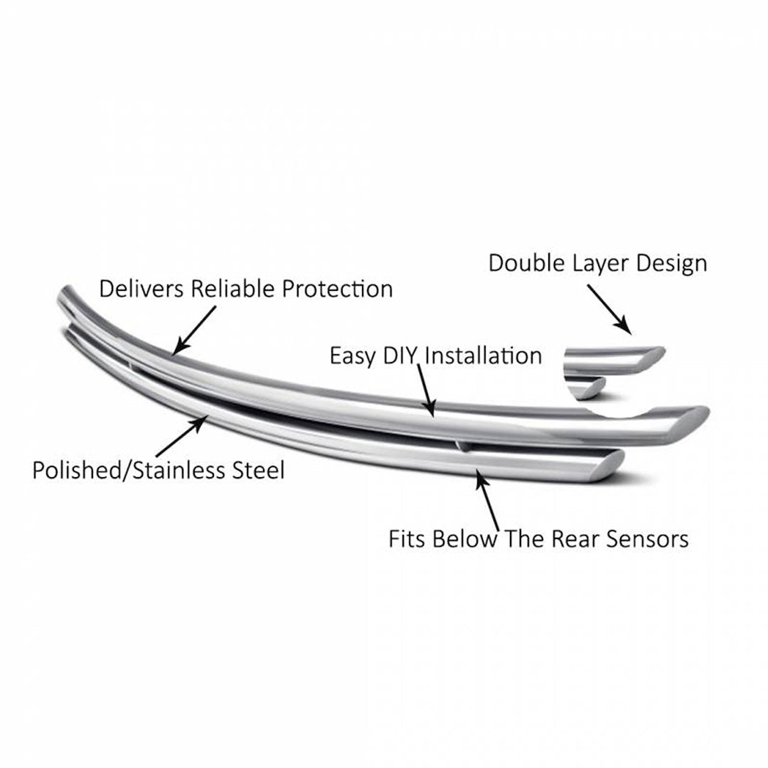 Black Horse Offroad CRDL-TOT202S Polished Double-Layer Rear Bumper Protector - image 7