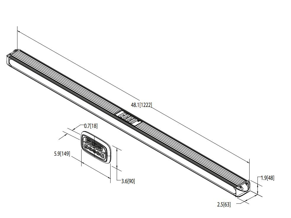 Ecco Elect 3435A LED Safety Signal Bar Installation Kit