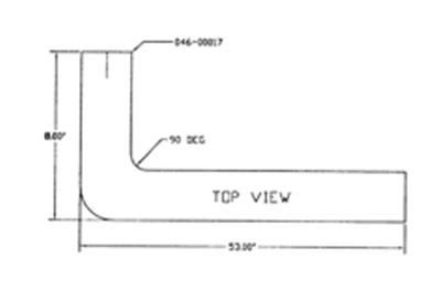 Cummins Power Generation Generator Exhaust Pipe (046-00563)