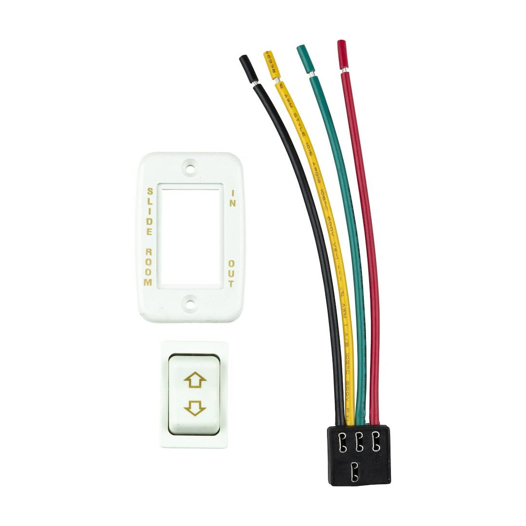 Lippert Slide-Out Rocker Switch with Panel - White – 117461