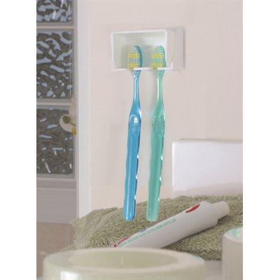 Camco Toothbrush Holder (57203) – Hold Capacity: Holds 2 Toothbrushes