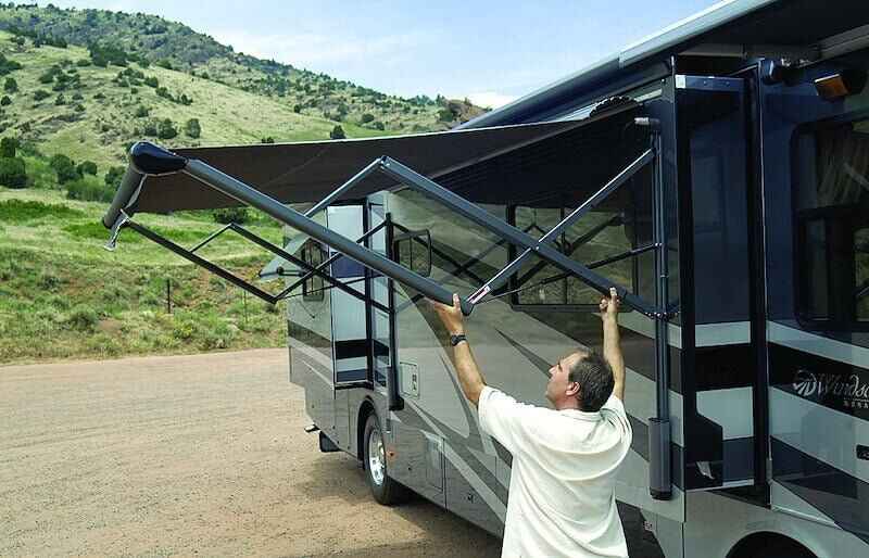 Carefree RV VXJE50HW Carefree Eclipse Electric Awning Arm Set, Black, Electric – image 2