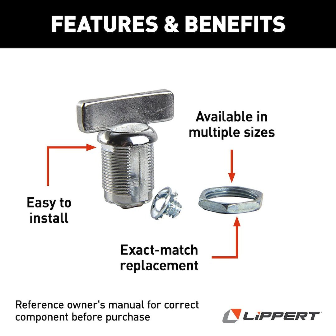 Lippert Components Access Door Latch (213112) – Color: Silver