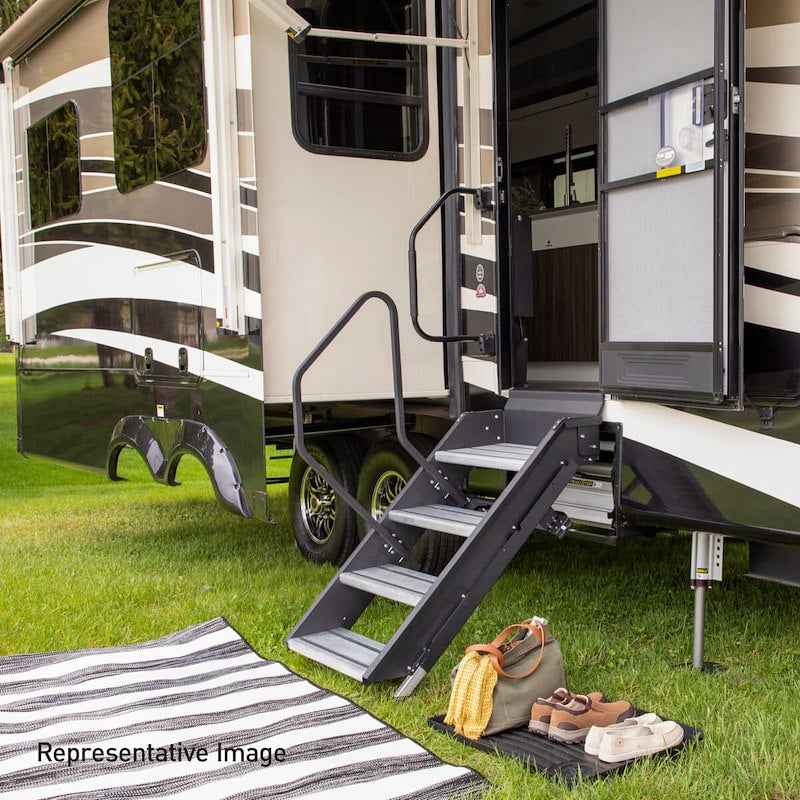 Lippert Components 791574 RV Entry Step, SolidStep 3.0 4-Step Manual Fold-Up, Lippert – image 7