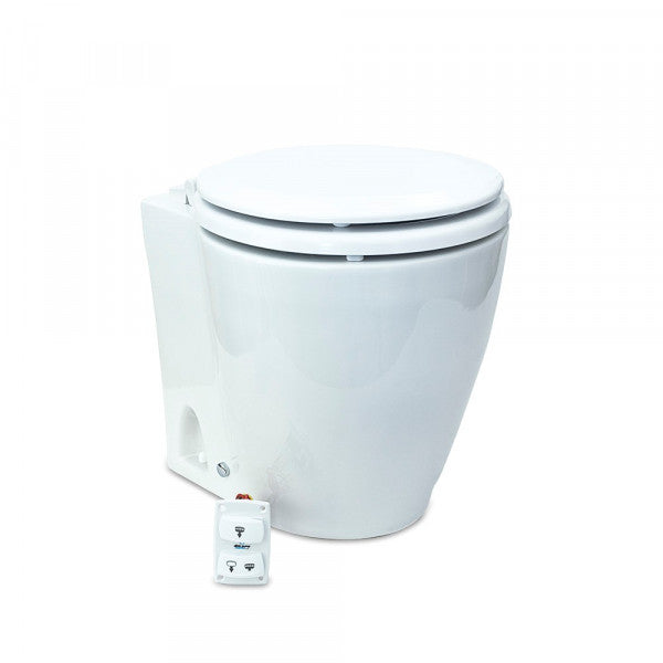Albin 07-03-045 Silent 12V Round-Seat Marine Toilet - image 1