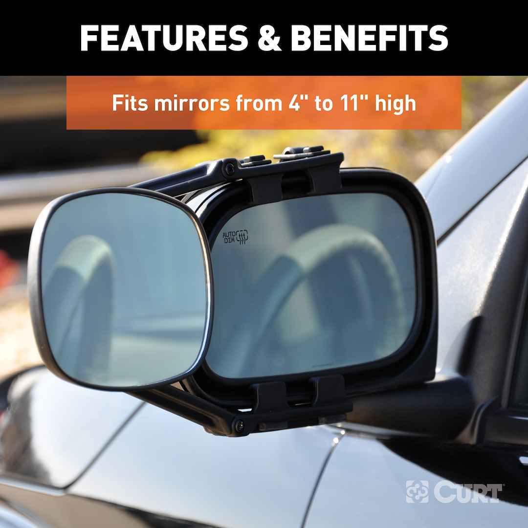 CURT Extended View Add-On Towing Mirror – 20002