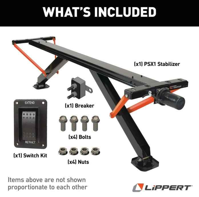 Lippert Components 2025012486 Lippert PSX1 Electric Trailer Stabilizer Jack, 30 Inch – image 2
