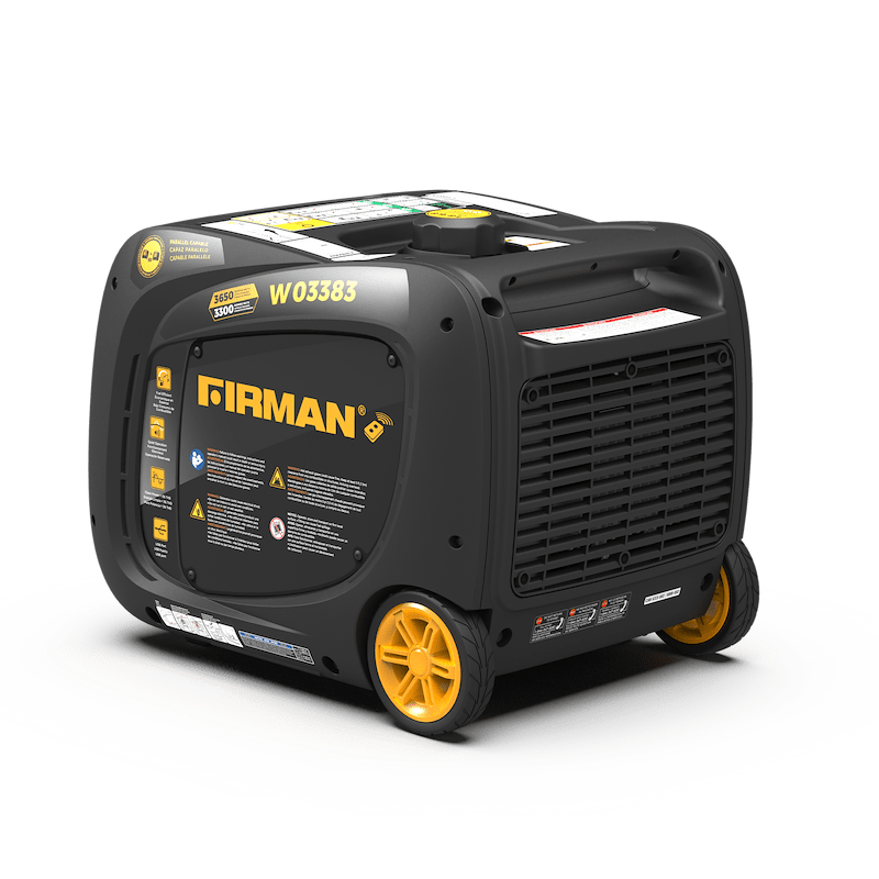 Firman W03383 Whisper Inverter Generator - 3650W, Gasoline, Electric/Remote Start – image 3