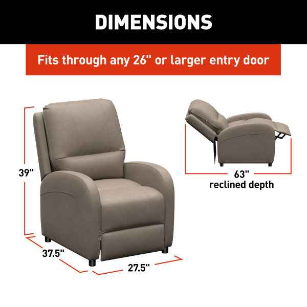 Lippert Components 2024044213 Thomas Payne Pushback Recliner, Driftwood Beige – image 6