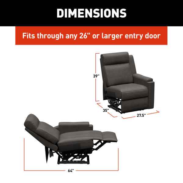 Lippert Components 2024044108 Thomas Payne Left-Hand Recliner, McCoy – image 6