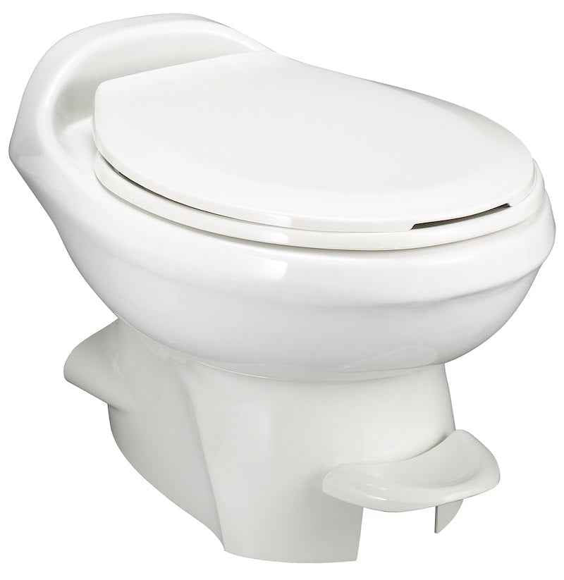 Thetford 34433 Aqua-Magic Style Plus Low Profile RV Toilet, Pedal Flush, White – image 1