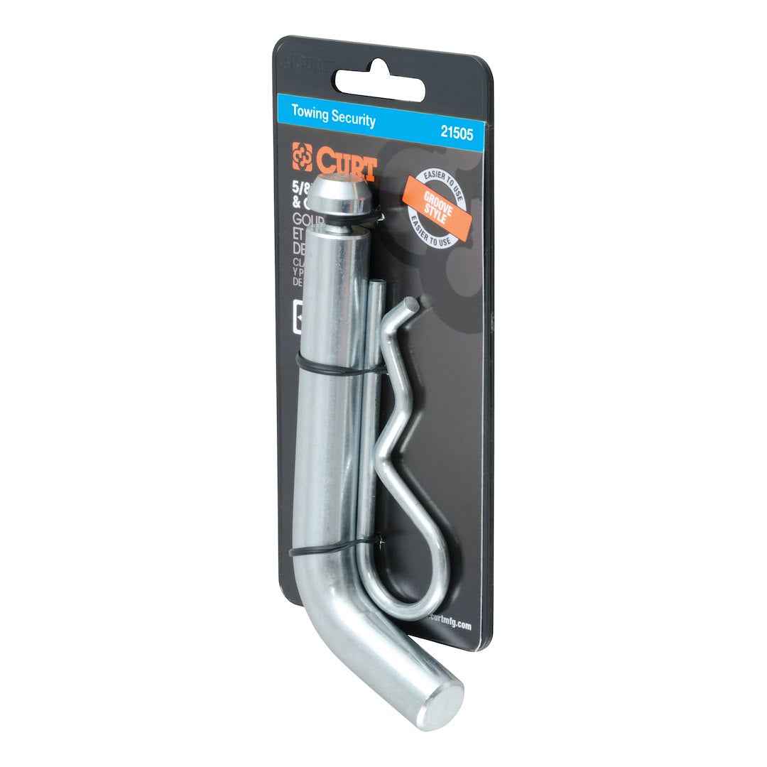 CURT 21505 5/8-Inch Grooved Hitch Pin for 2-Inch Receivers