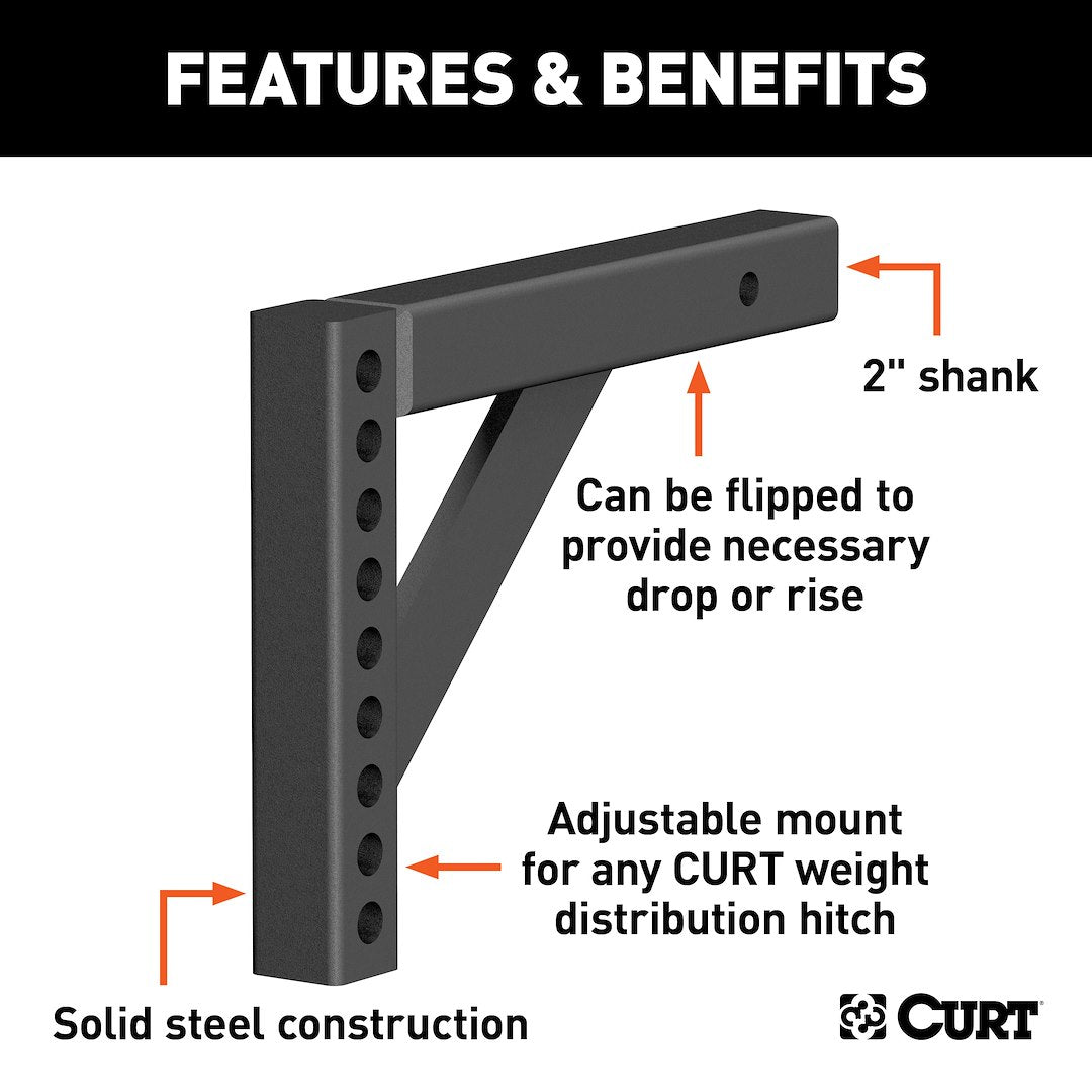 Curt 17121 Weight Distribution Hitch Shank - image 2