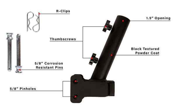 Bulletproof Hitches Flagholder Flagpole Mount - image 4