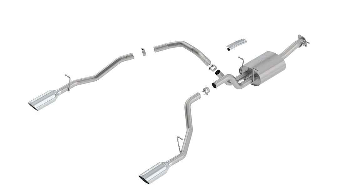 Borla 140753 Ram Crew Cab ATAK Cat-Back, Black-Chrome Tips - image 1