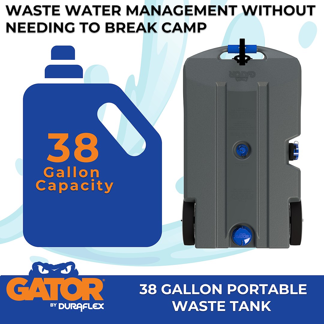 Duraflex 21904G Portable Waste Holding Tank - 38 Gallon