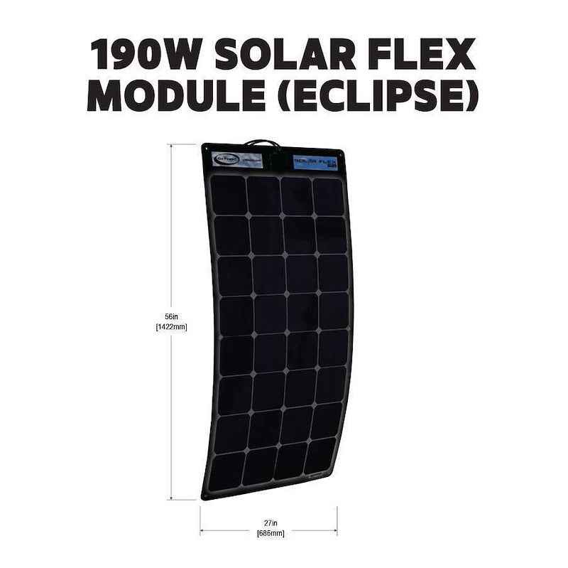 Go Power GP-ECLIPSE-FLEX-190 Eclipse 190W MPPT Flexible Solar Kit , 30A Controller – image 3