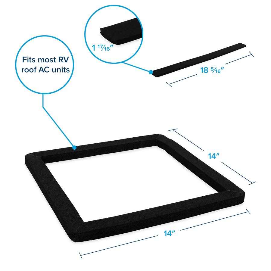 Camco RV A/C Installation Kit - 14 x 14 in Opening – 25071